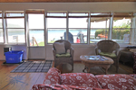 Severn Muskoka Cottage rentals  Orkney Beach 1 on McPhee Bay Lake Simcoe view from Sunroom